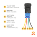Accelerate Off-Grid Touring Switch Toyota Square Push Switch 22mm x 22mm