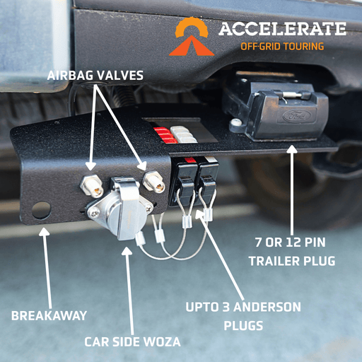 Accelerate Off-Grid Touring Trailer Bracket Trailer Bracket - Ford Ranger NextGen & Super Duty