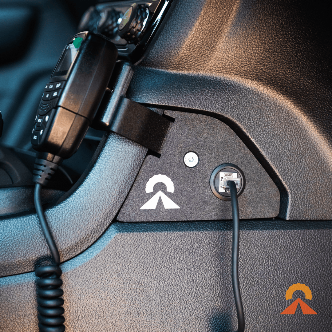 Accelerate Off-Grid Touring UHF Handpiece Mount - Ford Ranger NextGen & Super Duty & Everest - Centre Console
