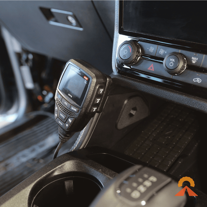 Accelerate Off-Grid Touring UHF Handpiece Mount with RJ45 Passthrough - Ford Ranger NextGen & Super Duty & Everest - Centre Console