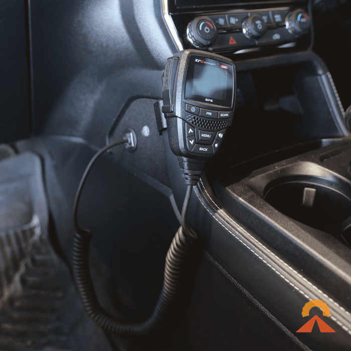 Accelerate Off-Grid Touring UHF Handpiece Mount with RJ45 Passthrough - Ford Ranger NextGen & Super Duty & Everest - Centre Console