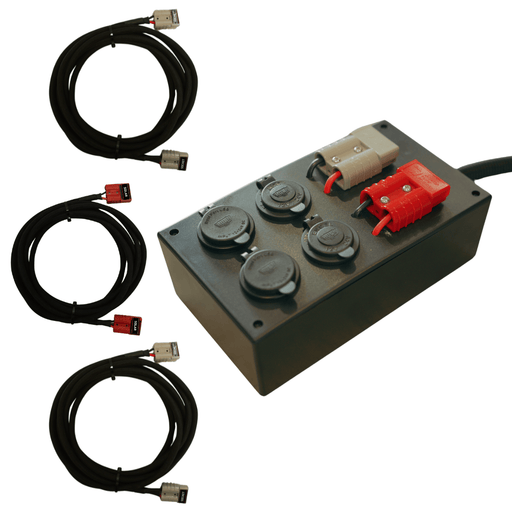 Accelerate Off-Grid Touring Wiring Accessories Socket Box + Wiring - N80 Hilux - Behind Seat to Rear