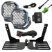 Accelerate Off-Grid Touring Yes - LED Headlights / Narva EX2 7 inch LED Driving Light 12V/24V - Pair Spotlight Mount - N80 Hilux - Behind Grille