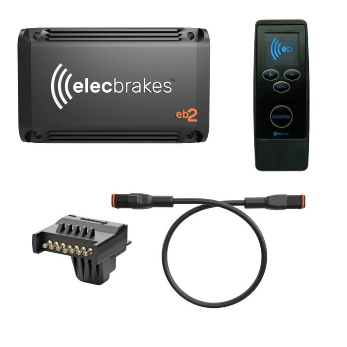 ElecBrakes Electric Brake Controller P7-7 Pin Flat ElecConnect Adaptor Elecbrakes Wireless Brake Controller Bundle EB2