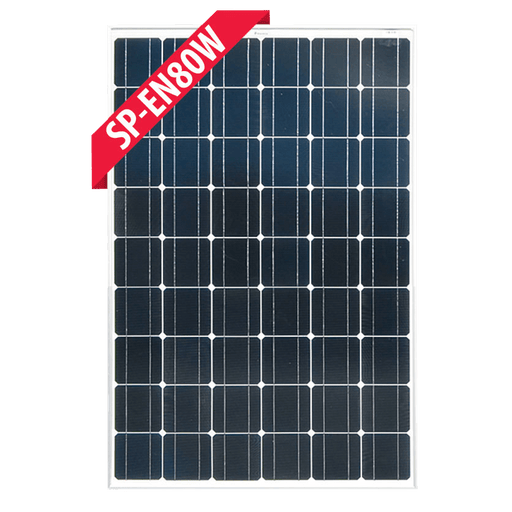 Enerdrive Solar Panel 80W Fixed Mono Solar Panel, Available in Silver or Black Frame