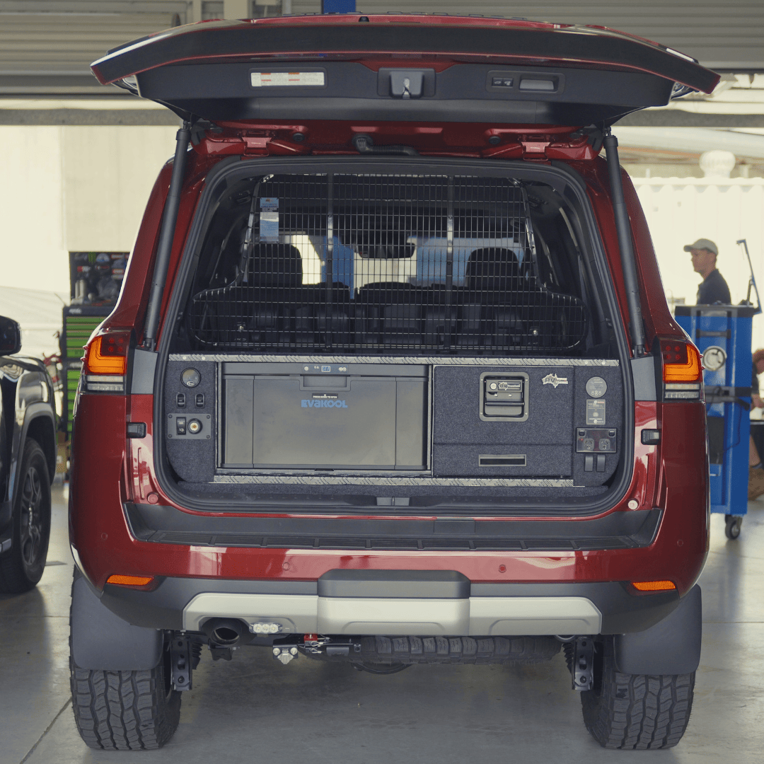 RV Storage Solutions RVSS 40L Evakool Fridge Drawer Stacker Toyota Land Cruiser 300 Series & EvaKool