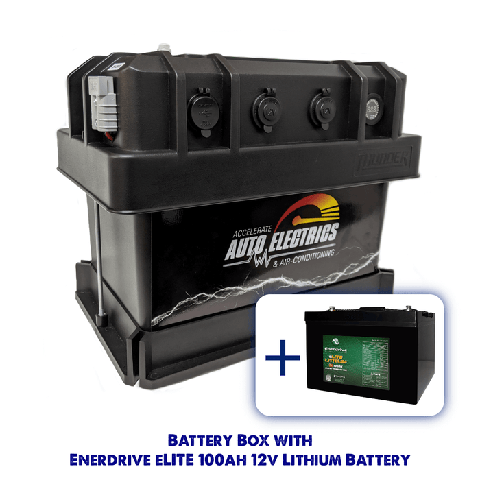 Accelerate 4wd and Caravan Electrics DIY Kits Enerdrive Lithium / BCDC1240D / No Wiring Kit Portable Battery Box  - Custom Builder