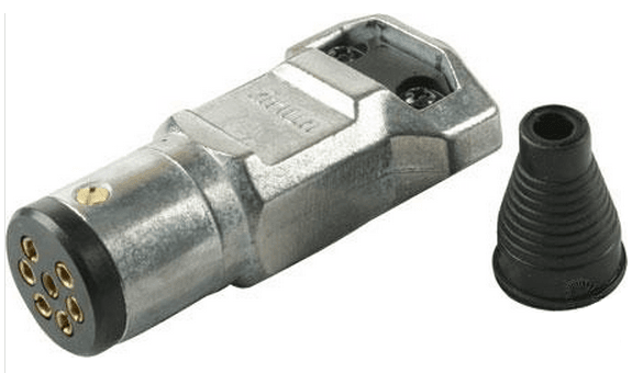 Ashdown Ingram Plugs & Sockets Default Utilux Trailer Plug 7 Pin Round Small - Metal
