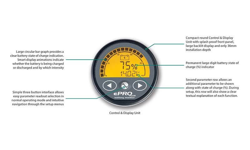 Enerdrive Battery Monitor Enerdrive ePRO Plus Battery Monitor
