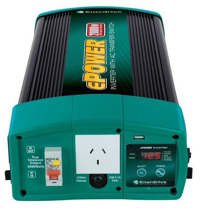 Power inverter modified sine wave 2000 Watt 24V with charger 5A and AC  transfer switch, , FraRon electronic