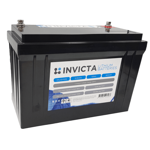 Invicta Lithium Battery INVICTA 125AH LITHIUM BATTERY 12V - 7 Year Warranty