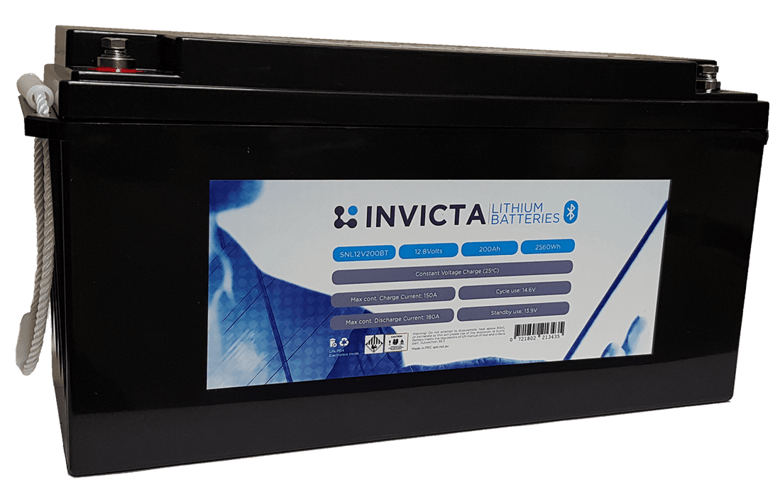 Invicta Lithium Battery INVICTA 200AH LITHIUM BATTERY 12V - 7 year warranty