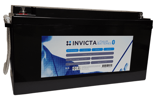 Invicta Lithium Battery INVICTA 200AH LITHIUM BATTERY 12V - 7 year warranty