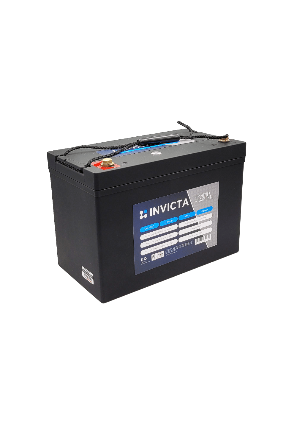 Invicta Hybrid Starter Lithium Battery 80Ah 95D - SNLH95D — Accelerate ...