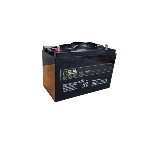 Zeal Battery Zeal 12V 125 LiFePO4 Lithium Battery