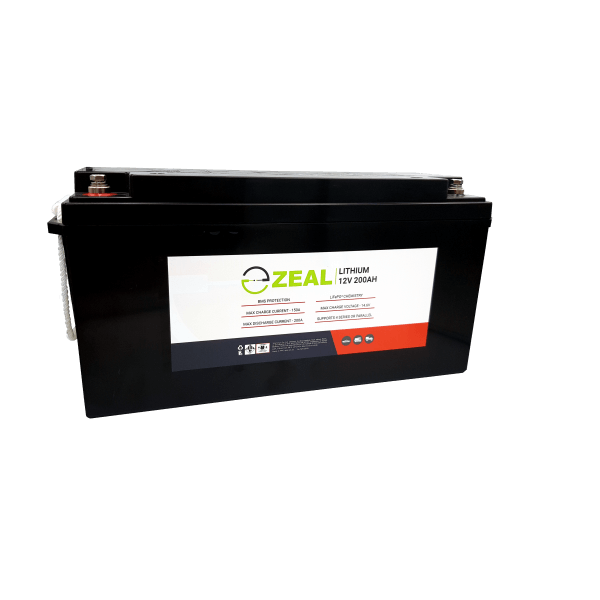 Zeal Battery Zeal 12V 200Ah LiFePO4 Lithium Battery